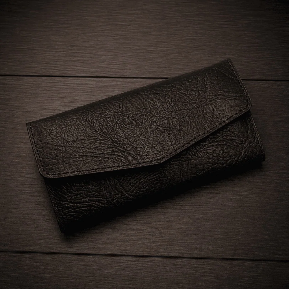 Кошелёк «Elegant» из натуральной кожи — чёрный